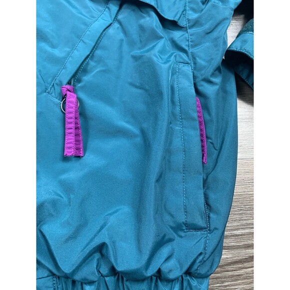Vintage Columbia Whirlibird Ski Jacket Women’s Large Teal Green Radial Sleeve - Picture 4 of 9